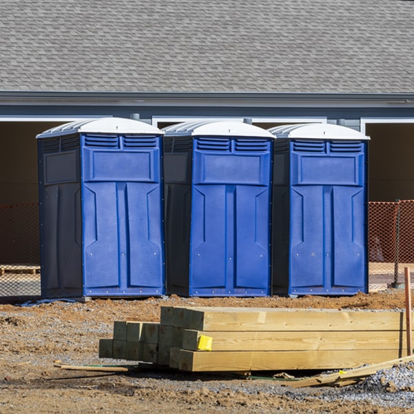 are there any restrictions on where i can place the portable toilets during my rental period in Forest Virginia